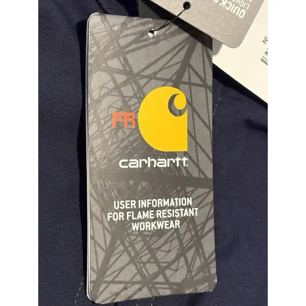 Carhartt 103387 XL Rain Defender FR Flame Resistant Quick Duck Vest Navy Regular